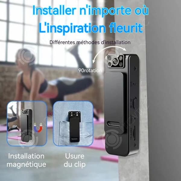 "Caméra de Poche WiFi – Discrétion et Haute Définition dans Votre Poche"