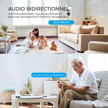 📸 Caméra de Surveillance 360° WiFi – Sécurité Totale à 360°