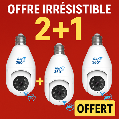 📸 Caméra de Surveillance 360° WiFi – Sécurité Totale à 360°
